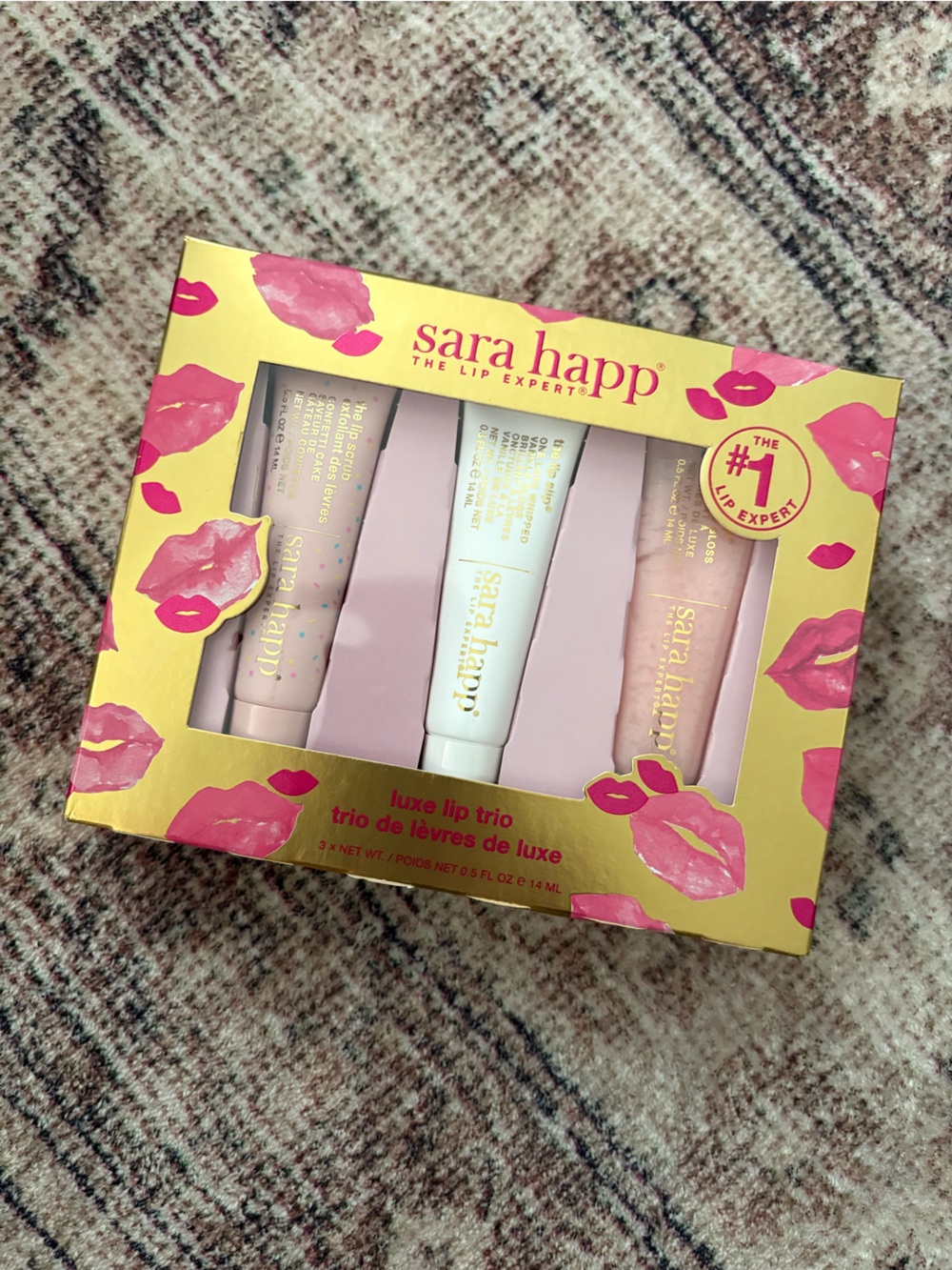 sara happ Luxe Lip Trio - Pink & Cream Hydrating Lip Treatments